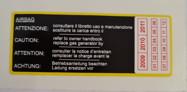 Alfa Romeo GTV/Spider (916) Phase 2 Air Con Sticker