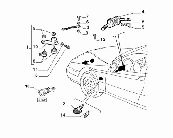 Alfa Romeo GTV/Spider Horn Bracket - Image 2