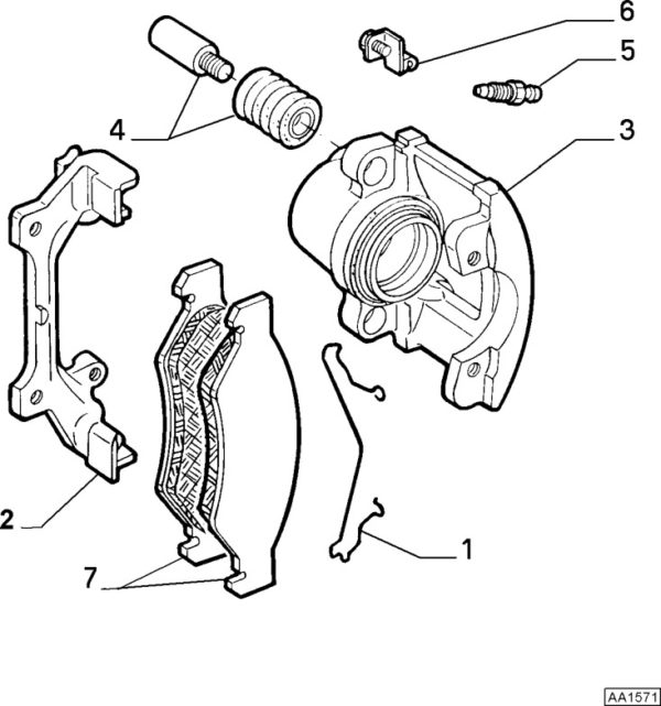Alfa Romeo GTV/Spider Front Brake Caliper Carrier - Image 2