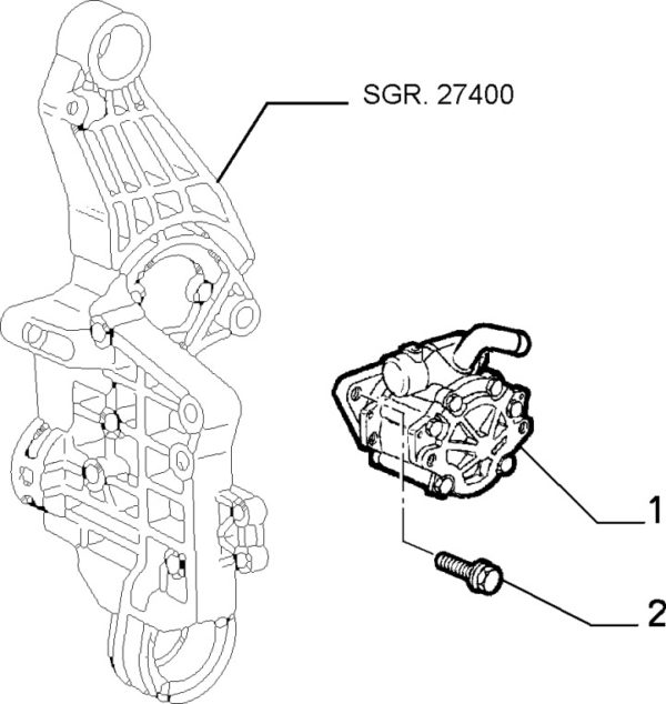 Alfa Romeo GTV/Spider Power Steering Pump - CF1 - Image 2