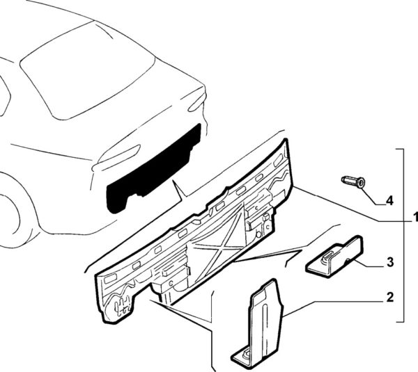 Alfa Romeo 156 Rear Boot Panel - Image 3