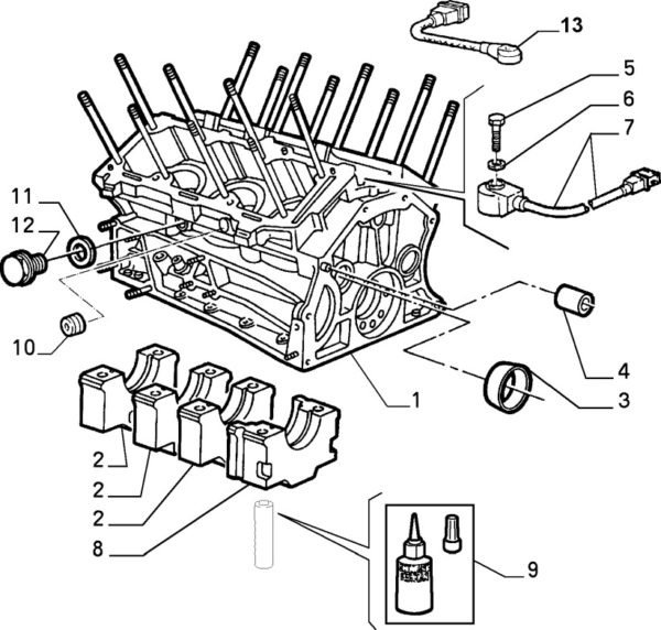 Alfa Romeo GTV/Spider V6 Knock Sensor - CF3 - Image 2