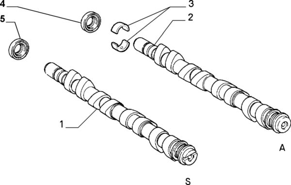 Alfa Romeo GTV/Spider Twinspark Camshaft - Inlet - Image 2
