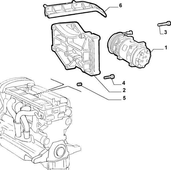 Alfa Romeo GTV/Spider Air Conditioning Compressor - Image 2