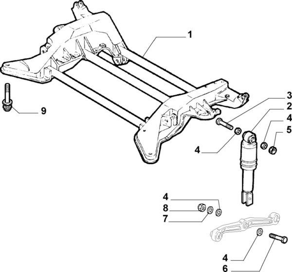 Alfa Romeo GTV/Spider Rear Dog Leg Bolts - Image 3