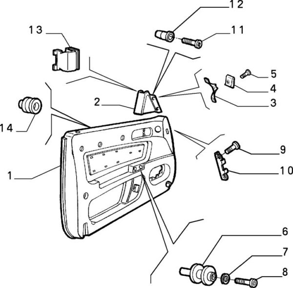 Alfa Romeo GTV/Spider RH Door Card - Genuine - Image 3