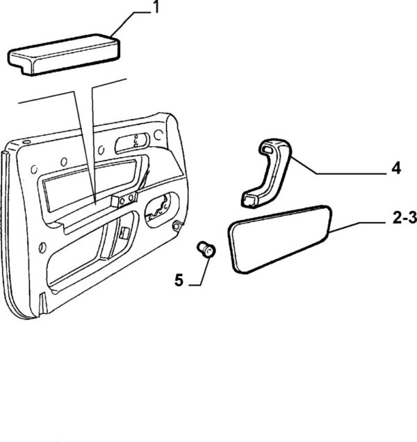 Alfa Romeo GTV/Spider RH Door Card Insert  Panel - Genuine - Image 2