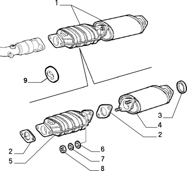 Alfa Romeo GTV/Spider Twinspark Catalytic Converter - Image 2