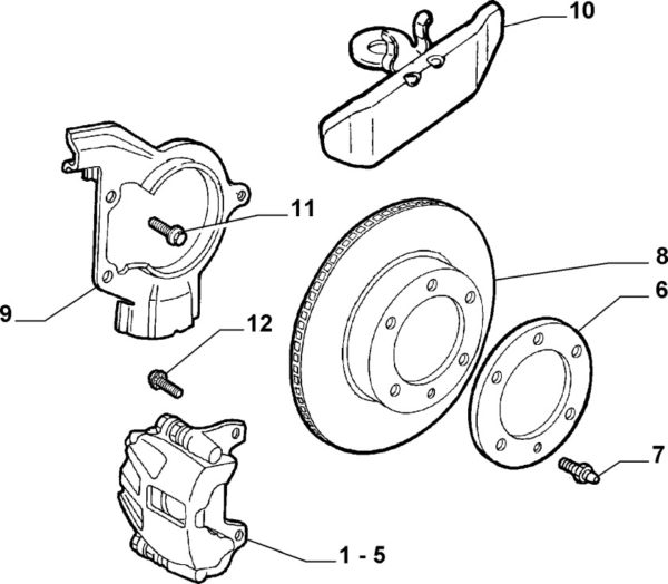 Alfa Romeo GTV/Spider Front Brake Disc Location Stud - Image 2