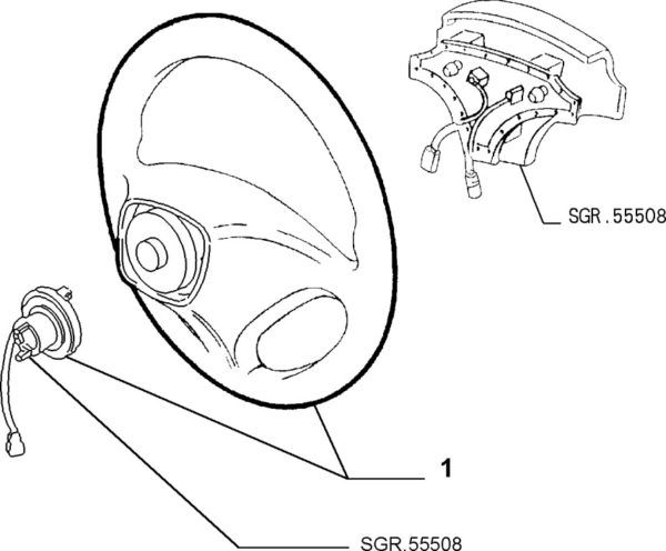 Alfa Romeo GTV/Spider Steering Wheel - Wood - Image 3