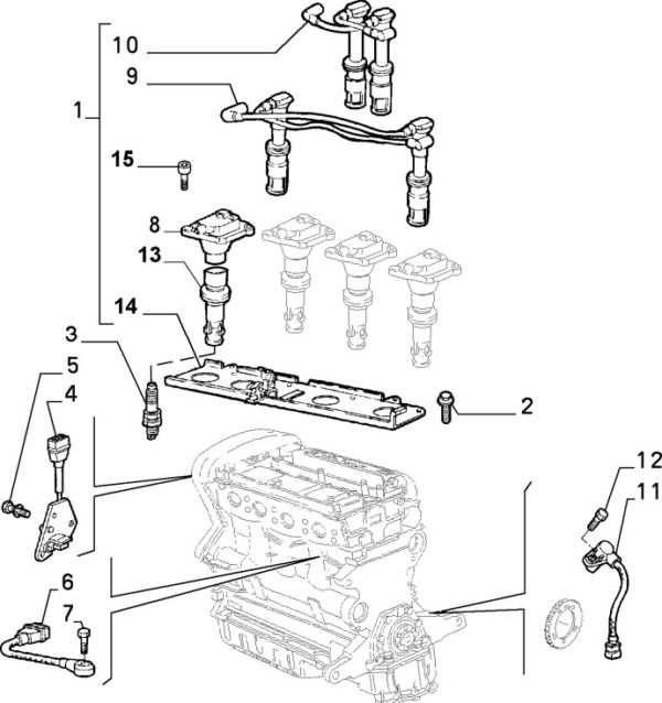 Alfa Romeo GTV/Spider Twinspark Spark Plug Lead - Image 2