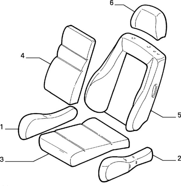 Alfa Romeo GTV/Spider Seat Base Bolster Cover - Phase 1 - Image 2