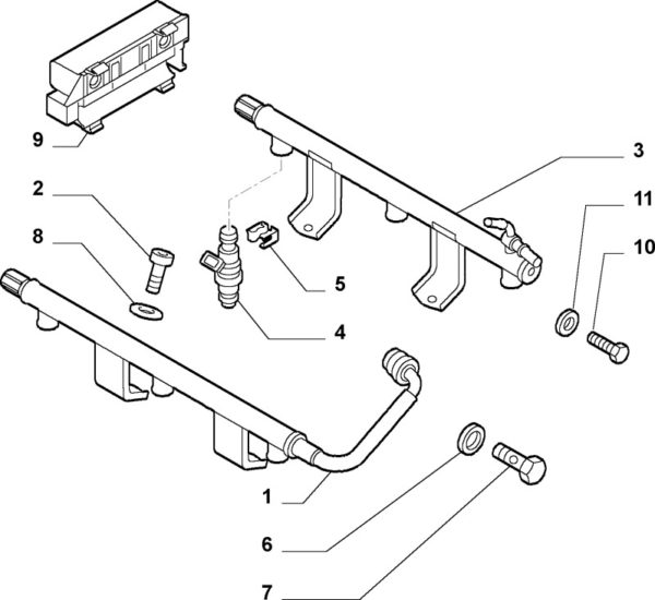 Alfa Romeo GTV/Spider V6 24v Fuel Line Clip - Image 2