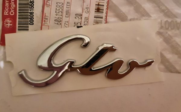 Alfa Romeo GTV Script Boot Badge - Genuine