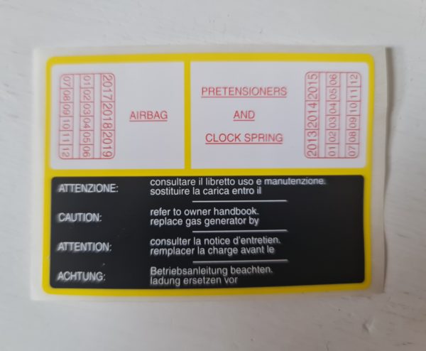 Alfa Romeo GTV/Spider (916) Air Con Sticker