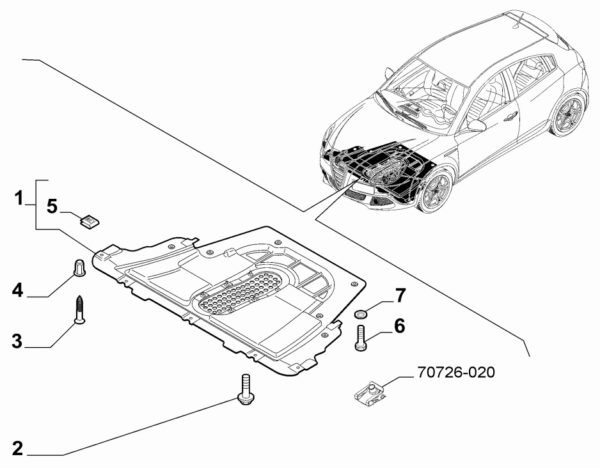 Alfa Romeo Giulietta Aluminium Under Tray - Image 2
