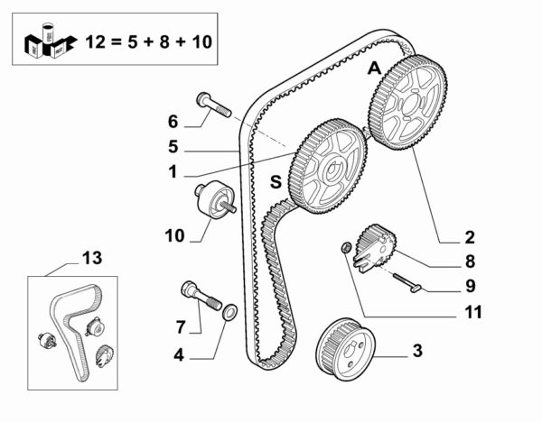 Alfa Romeo 1.8 Twinspark Cam Belt Kit - Image 2