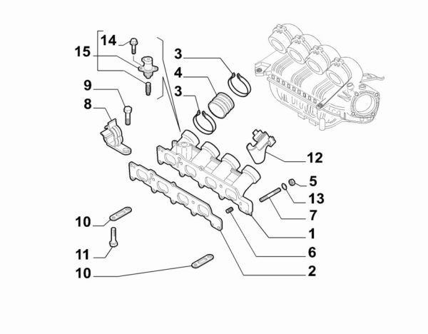 Alfa Romeo GTV/Spider JTS Inlet Manifold Gasket - Image 2