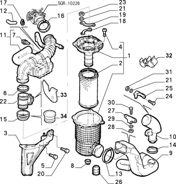 Alfa Romeo GTV/Spider 3.2 V6 AFM Sensor - CF3 - Image 2