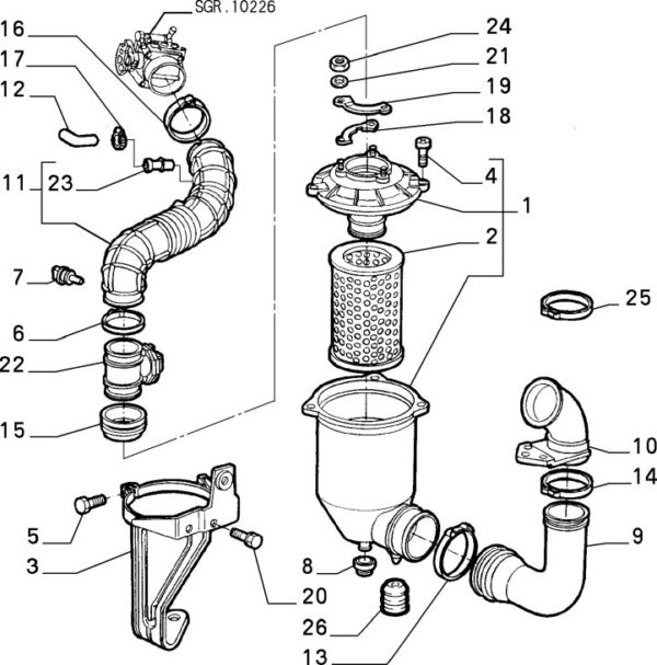 Alfa Romeo GTV/Spider Twinspark AFM Sensor - CF1 - Image 2