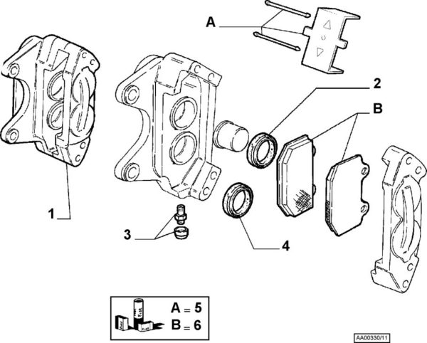 Alfa Romeo 147/156 GTA Front Brake Pads - Image 2
