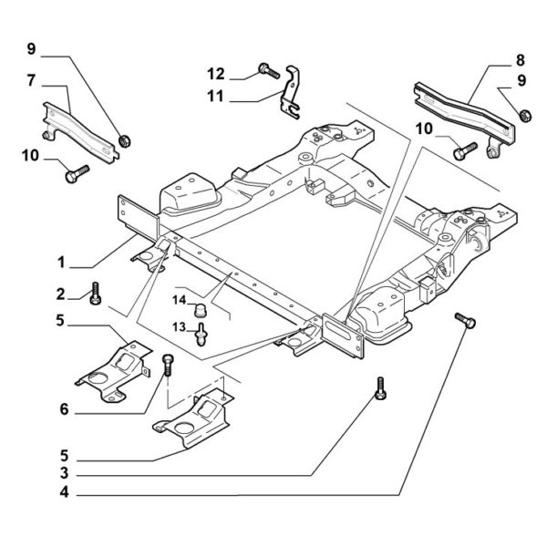 Alfa Romeo 159/Brera/Spider Front Subframe Replacement Crossmember - Image 3