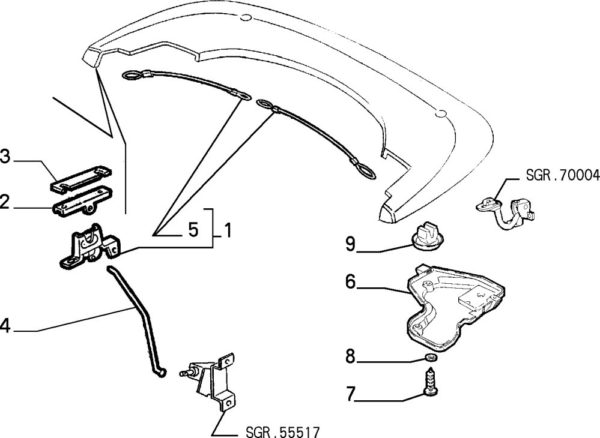 Alfa Romeo Spider Clam Shell Trim Panel - Image 2