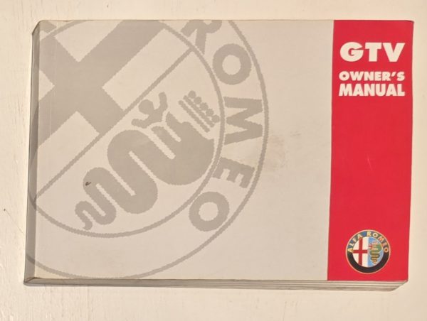 Alfa Romeo GTV - Owner's Manual - 5th Edition - June 1996