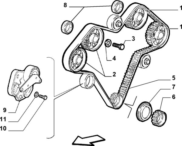 Alfa Romeo GTV/Spider V6 24v Camshaft Seal - Image 2