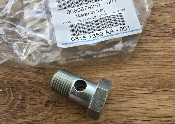 Alfa Romeo GTV Power Steering Pump Banjo - V6