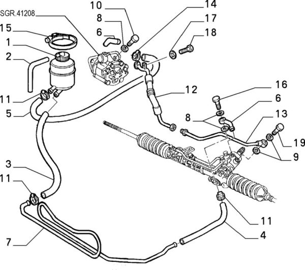 Alfa Romeo GTV Power Steering Pump Banjo - V6 - Image 2