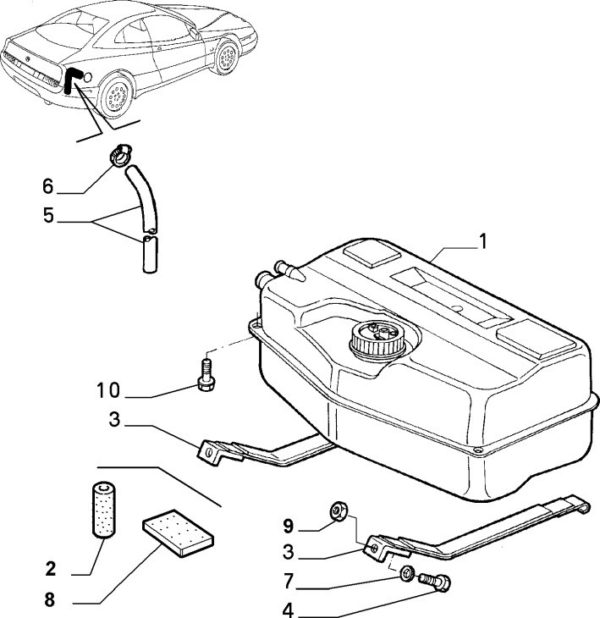 Alfa Romeo GTV/Spider Fuel Tank & Pump - Later Type - Image 2