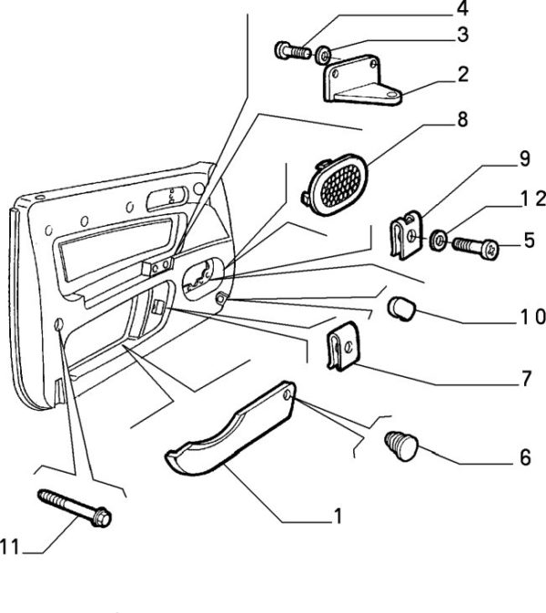 Alfa Romeo GTV/Spider LH Door Card Plug - LH - Image 3